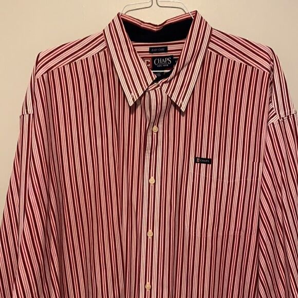 Chaps Men’s Long Sleeve Dress Shirt Size 3XB - Picture 2 of 3